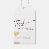 Parel- en Prosecco Bruidsfeest Bruidschampagne Bru Cadeaulabel (Voorkant)