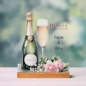 Parel- en Prosecco Bruidsfeest Kaarten & Cadeaus Acryl Bord (Neutraal)