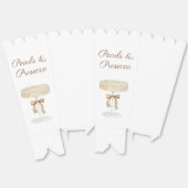 Parel- en Prosecco-bruidsfeest liefde  Bedankdoosjes (Ongevouwen)