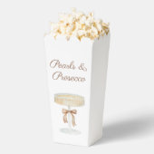 Parel- en Prosecco-bruidsfeest liefde  Bedankdoosjes (Popped)