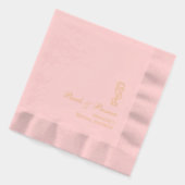 Parel- en Prosecco Bruidsfolie Gestempelde Servett Folie Servetten (Links)