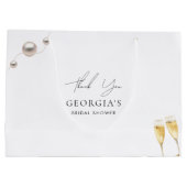 Parel en Prosecco Bruidsmeisje Bedankt Groot Cadeauzakje (Achterkant)