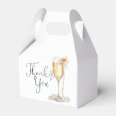 Parel- En Prosecco Bruidsmeisje Feest Bedankdoosjes (Achterkant)