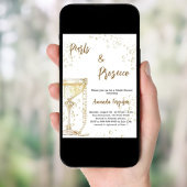 Parel- en Prosecco-bruiloftsdouche Kaart