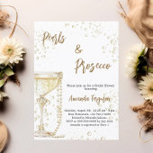 Parel- en Prosecco-bruiloftsdouche Kaart
