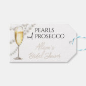 Parel en Prosecco Cadeaulabel (Voorkant (Horizontaal))