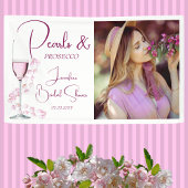 Parel- en Prosecco Elegante Bruidsdouche Banner