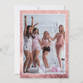 Parel- en Prosecco Elegante Bruidsdouche Bedankkaart (Achterkant)