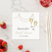 Parel en prosecco Elegante bruidsdouche Servet (Insitu)