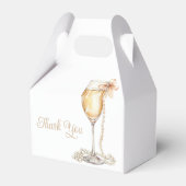 Parel en Prosecco Elegante Bruiloft Borrel Bedankdoosjes (Achterkant)