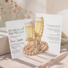 Parel- en Prosecco Elegante Strik Bruidsmeisjesfee