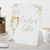 Parel- en Prosecco Kaarten & Cadeaus Reclamebord Met Voetstuk (Insitu)