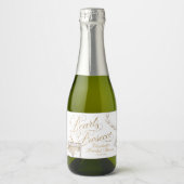 Parel en Prosecco Mini Sparkling Wijnetiket (Voorkant)