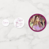 Parel en Prosecco Moderne Elegante Bruidsmeisjes B Confetti (Achterkanten)