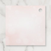 Parel- en Prosecco Roze Bruidsdouche  Bedankjes Labels (Achterkant)