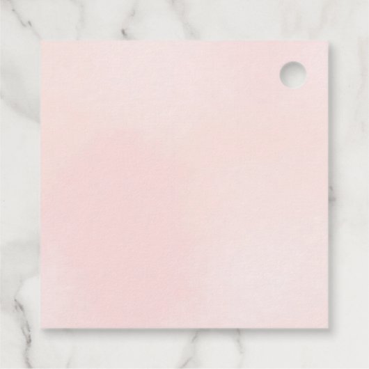 Parel- en Roze Prosecco Bruidsfeest  Bedankjes Labels (Achterkant)