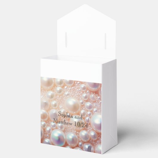 Parel en Shell Elegant Classic Bedankdoosjes (Geopend)