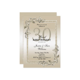 Parel Glans & Glitter 30e trouwdagjubileum Kaart