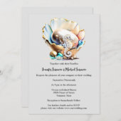 Parel glans shell zeepaardje fantasie bubbels stra kaart (Voorkant / Achterkant)