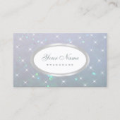 Parel Glitter Lichtgevende Sprankelende Sterren Li Visitekaartje (Voorkant)