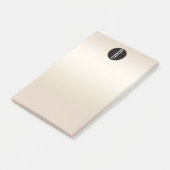 Parel Goud Glans Glam Kraft Rustieke Monogram Post-it® Notes (Schuin)