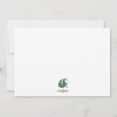 Parel & gouden juwelen Steenbok Zodiac Sign Notitiekaartje (Achterkant)