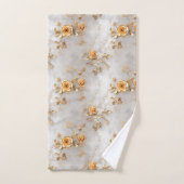 Parel Gouden Rozen Bloemen Bad Handdoek (Handdoek)