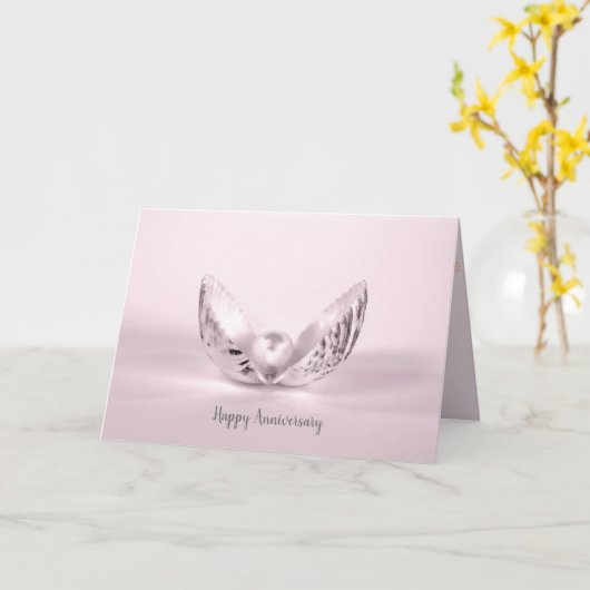 parel in de bruiloft van seashell kaart (Gele Bloem)