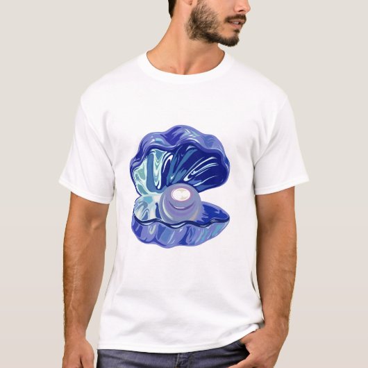 Parel in een zeeschelp t-shirt (Voorkant)