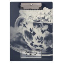 Parel in Theekop Vintage Moderne Glamour Met Perso
