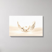 parel in zeeschelp canvas afdruk (Voorkant)