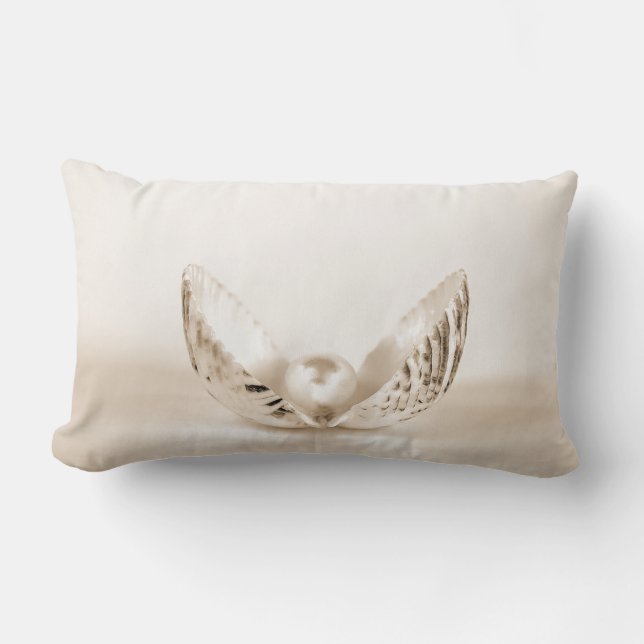 parel in zeeschelp kussen (Voorkant)