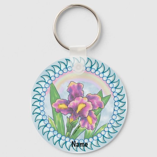 Parel iris sleutelhanger (Voorkant)