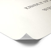 parel ivoor glitter metallic welkom Kerstmis Poster (Hoek)