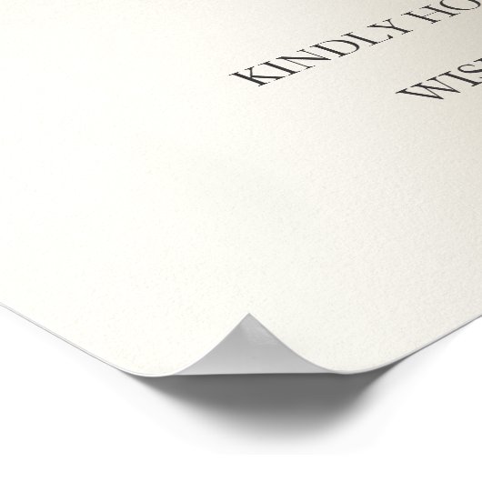 parel ivoor glitter metallic welkom Kerstmis Poster (Hoek)