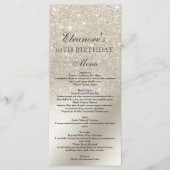 Parel Ivoor Glitter Ombre Metalen folie Menu (Voorkant)