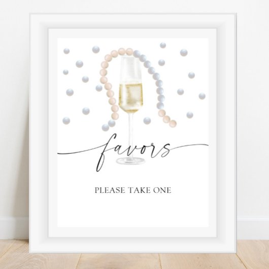 Parel kralen - bruidsgeschenken, neem er een poster
