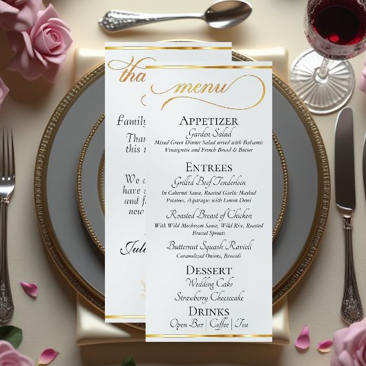 Parel - Krans Monogram & Dankjeweluitnodiging Menu