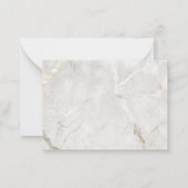 Parel Marmer Mannelijk dubbel monogram Notitiekaartje (Achterkant)