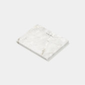 Parel Marmer Mannelijk dubbel monogram Post-it® Notes (Schuin)