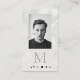 Parel Marmer Masculine foto arcode Visitekaartje