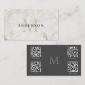 Parel Marmer Masculine foto arcode Visitekaartje (Voorkant / Achterkant)