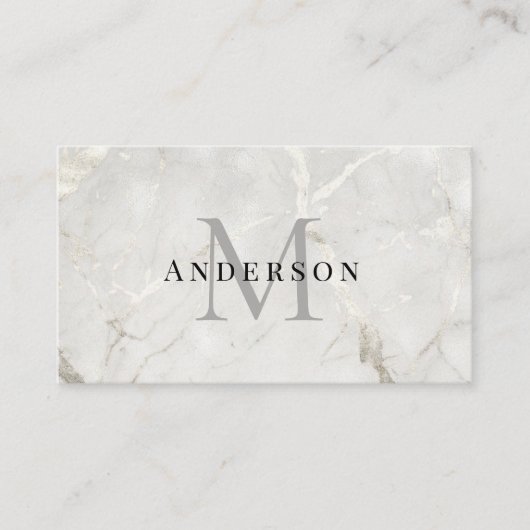 Parel Marmer Masculine foto arcode Visitekaartje (Voorkant)