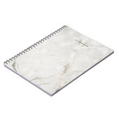 parel marmeren dubbel monogram notitieboek (Linkerzijde)