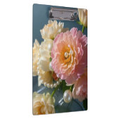 Parel met roze bloemen klembord (Rechts)