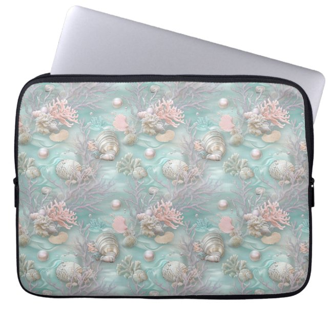 Parel Onder De Zee Laptop Sleeve (Voorkant)