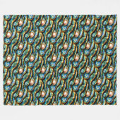 Parel paua shell nautische strand patroon chic fleece deken (Voorkant (Horizontaal))