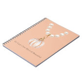 Parel Pompoen Ketting Notitieboek (Linkerzijde)