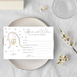 Parel, Prosecco - advies en wensen bruidsfeest Briefpapier