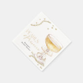 Parel & Prosecco Beige Strik Bruidsdiner Servet (Hoek)
